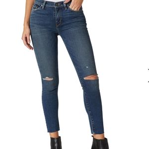Hudson Nico Mid-Rise Distressed Skinny Jeans